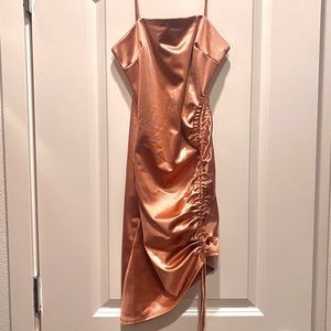 Rose gold pink dress